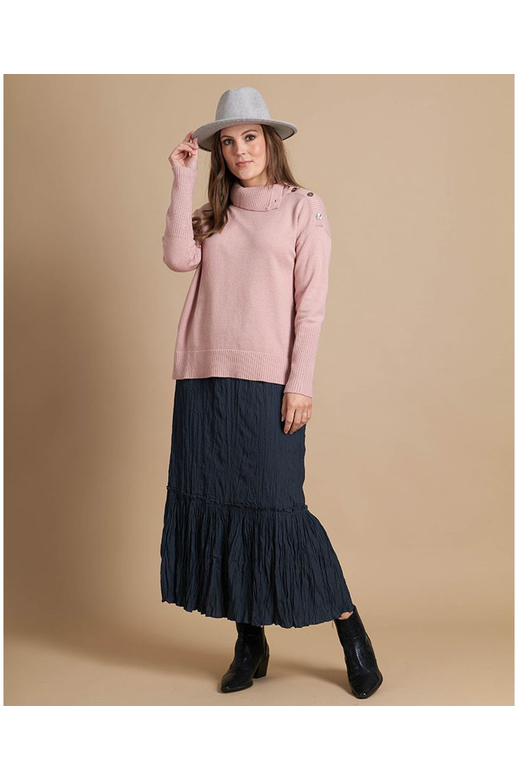 Memo Jumper Boxy Funnel Neck