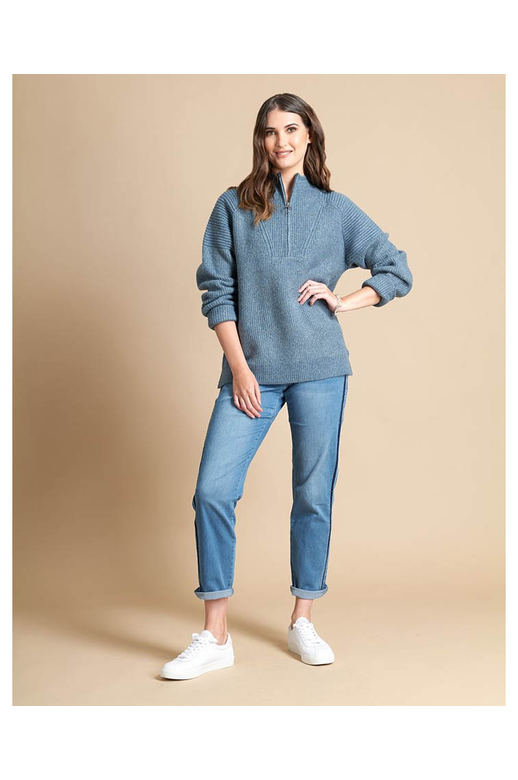 Memo Jean Side Seam Trim Knit