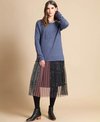Preen Skirt Pleated Lined