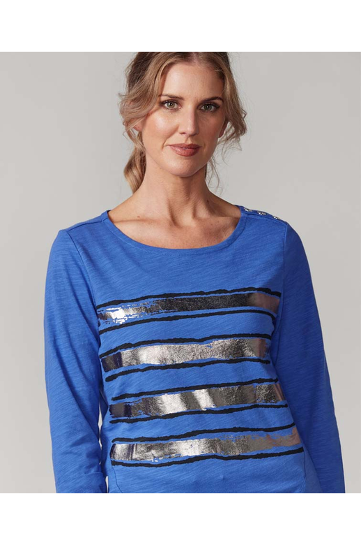 Newport Top Zenith Silver Stripe 