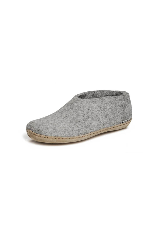 Glerups Shoe Grey Leather Sole