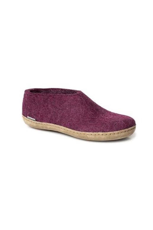 Glerups Shoe Cranberry Leather Sole