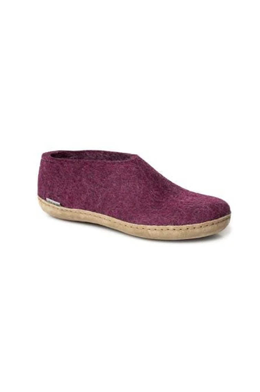 Glerups Shoe Cranberry Leather Sole