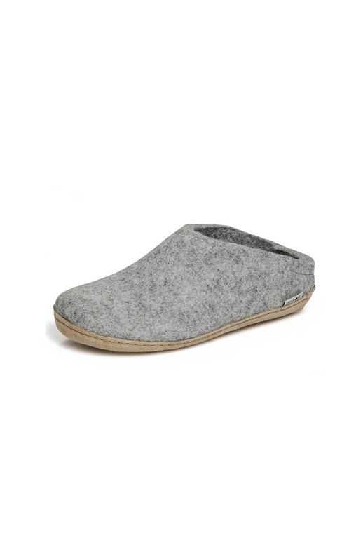 Glerups Slip-On Grey Leather Sole