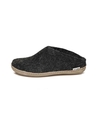 Glerups Slip-On Charcoal Leather Sole