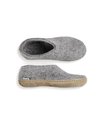 Glerups Shoe Grey Leather Sole