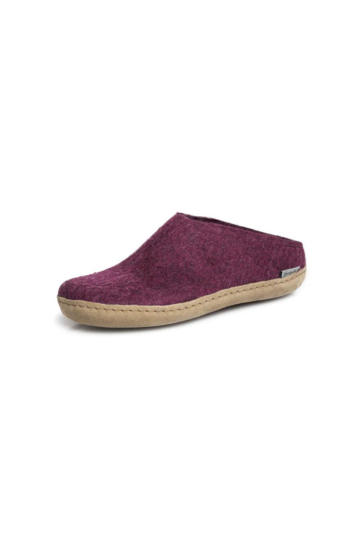 Glerups Slip-On Cranberry Leather Sole