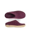 Glerups Slip-On Cranberry Leather Sole