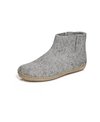 Glerups Boot Grey Leather Sole