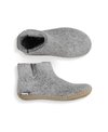 Glerups Boot Grey Leather Sole
