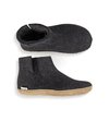 Glerups Boot Charcoal Leather Sole