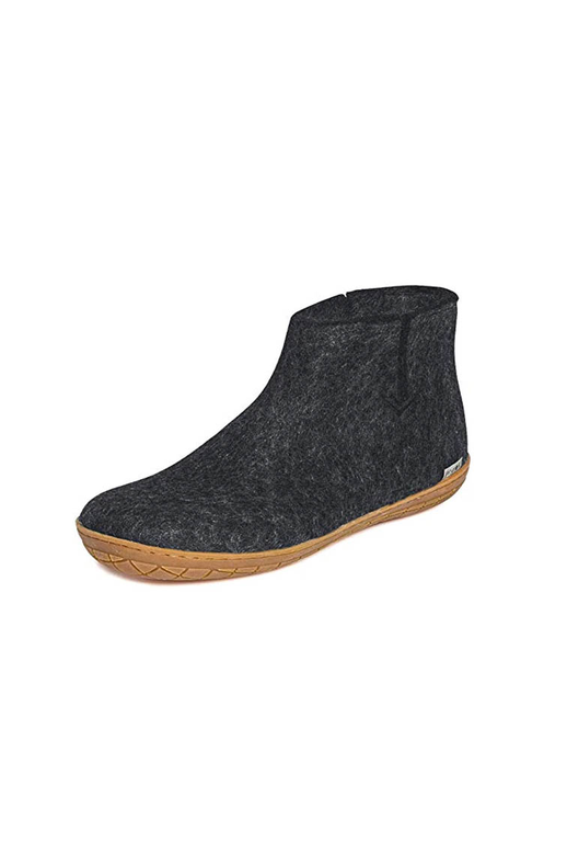 Glerups Boot Charcoal Honey Rubber Sole