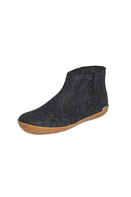 Glerups Boot Charcoal Honey Rubber Sole