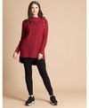 Foil Jumper Merino Button Funnel Neck