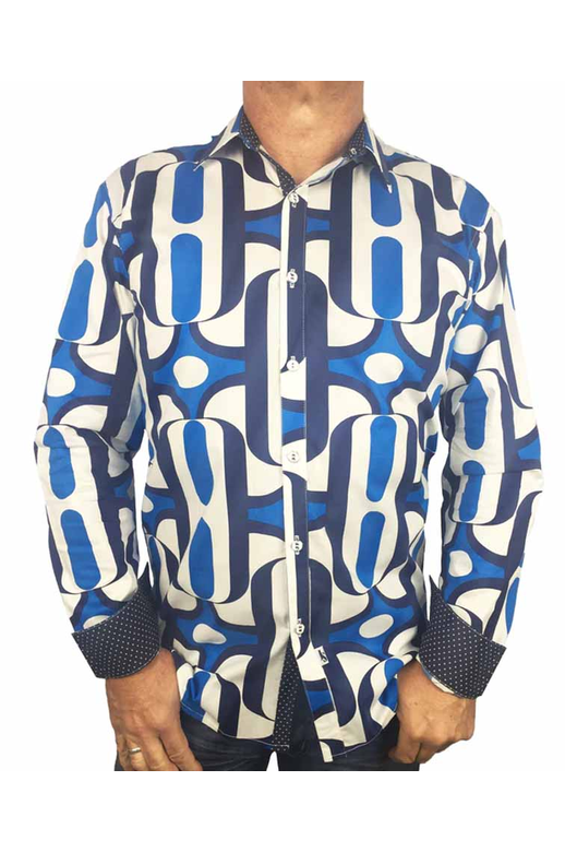 Jimmy Stuart Shirt L/S Club Geometric 