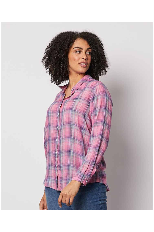 Threadz Shirt Pink Check