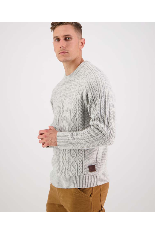 Swanndri Colac Bay Cable Knit Crew