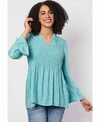 Threadz Top Shirred Front