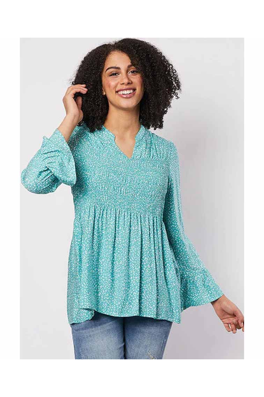 Threadz Top Shirred Front