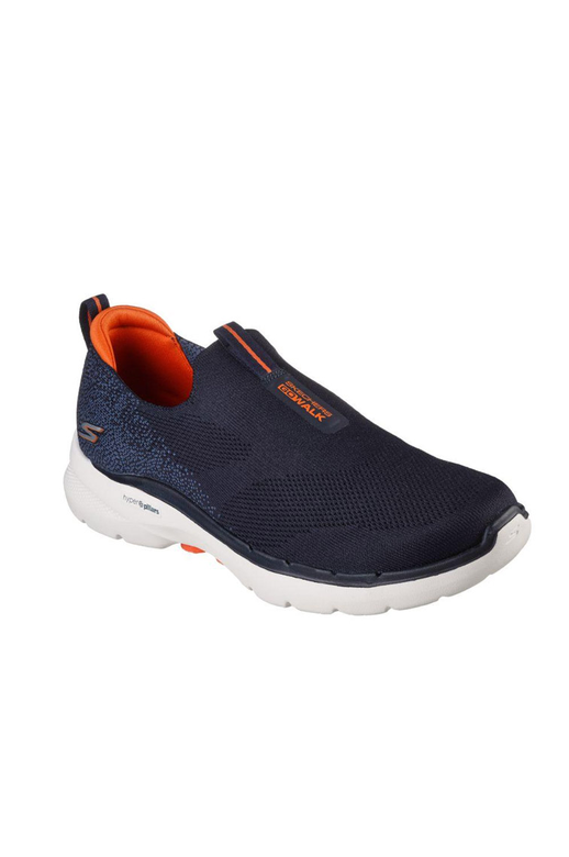 Skechers Go Walk 6 Navy Orange