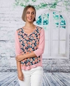 Democracy Top Marie 3/4 Sleeve Multi