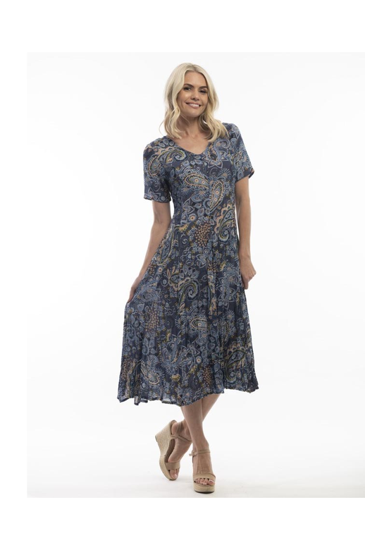 Orientique Dress Godet Sleeve Lamu - Brands-Ladies : Yarntons | New ...