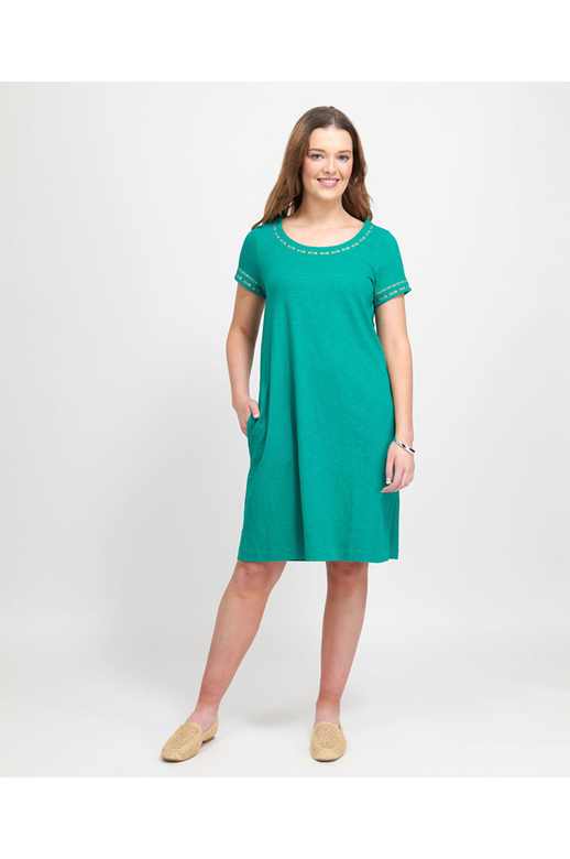 Foil Dress Ruffle Cuff