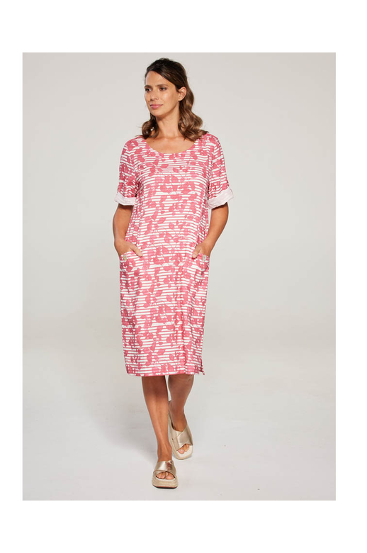 Newport Dress Liberty Leaf Stripe