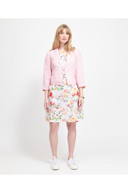 Preen Blazer Pleat Back Detail Linen