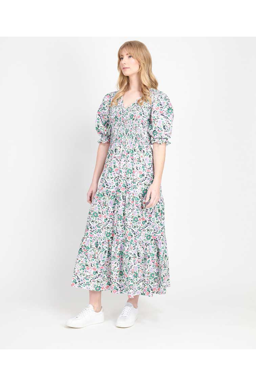 BYRON FOIL PRINT MAXI DRESS
