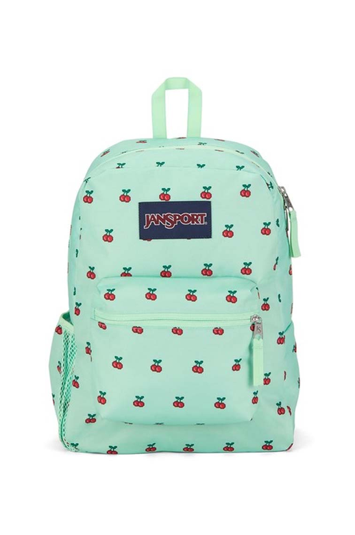 Jansport Cross Town 8 Bit Cherries School Bags Yarntons Free NZ
