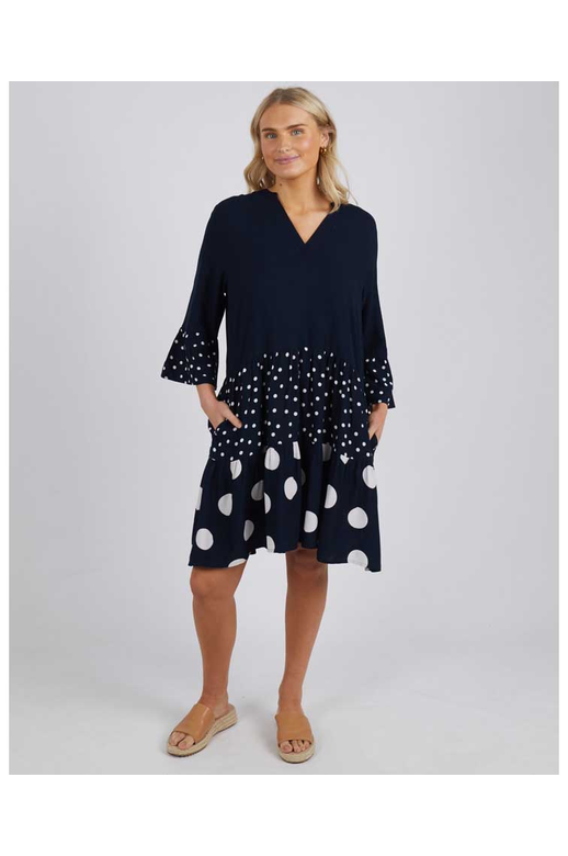 Elm Dress Poppy Tiered