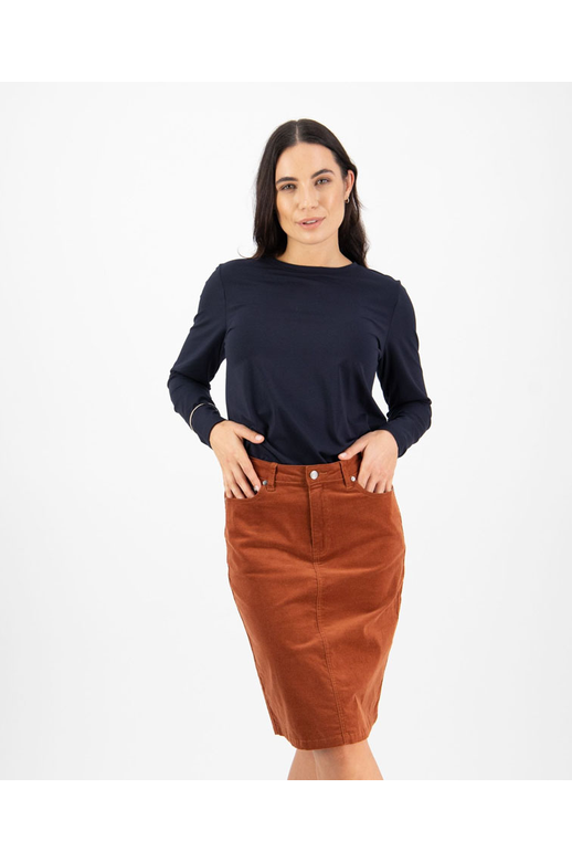 Vassalli Skirt Denim Cord BrandsLadies Yarntons New Zealand’s