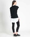 Oh Three Top Sleeveless Chunky Contrast Stitch