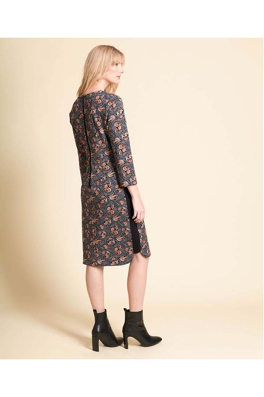 Foil Dress Shift Notch Neck BrandsLadies Yarntons New Zealand’s