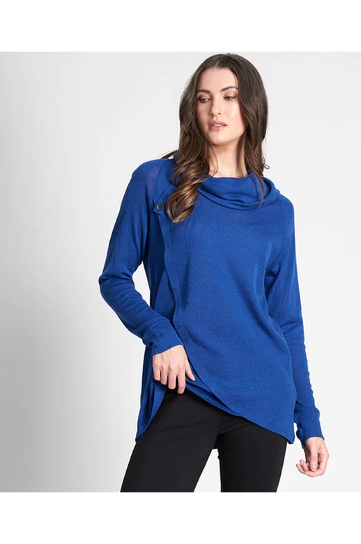 Foil Jumper Merino Asymmetric Detail