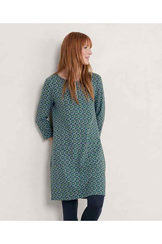 Seasalt Print Makers Dress Geo Lines BrandsLadies Yarntons New