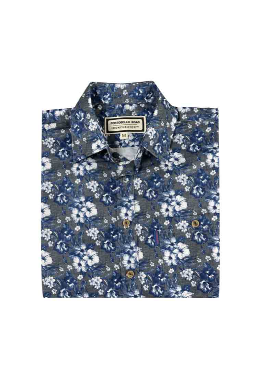 Portobello Rd Shirt L/S Hibiscus Print