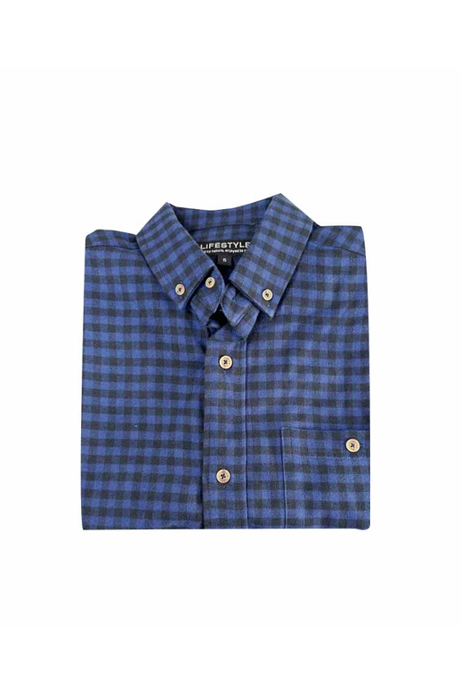 Lifestyle Shirt L/S Cotton/Wool Check