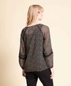 Memo Top Lace Insert Chiffon