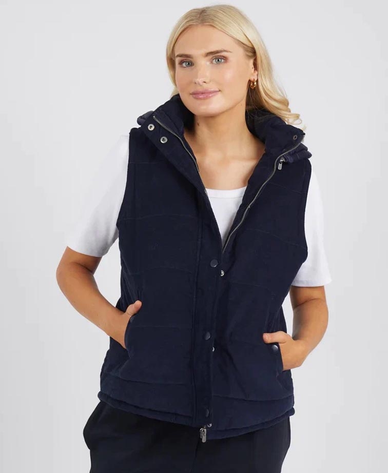 Elm Petal Puffer Vest BrandsLadies Yarntons New Zealand’s