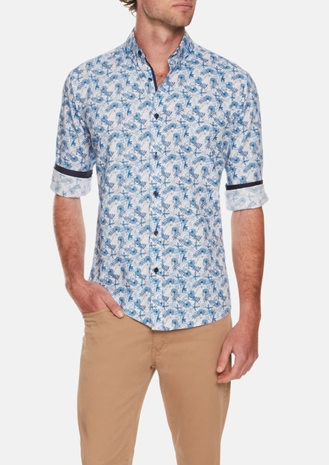 Tarocash Shirt L/S Floral Print - Men's Shirts | Yarntons | Free NZ ...