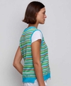 Zaket & Plover Knit Patterned Stripe Vest