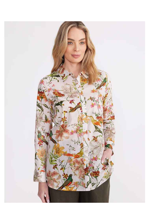 Yarra Trail Vintage Birds Overshirt