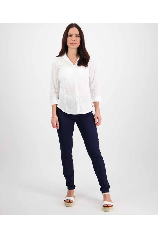Vassalli Shirt Button Up Rib Panels