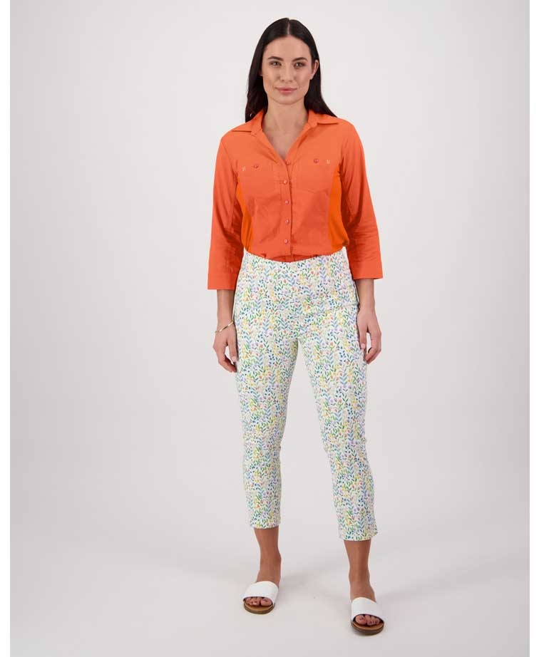 Vassalli Pants 7/8 Skinny Lightweight Pull On Print - Brands-Ladies :  Yarntons