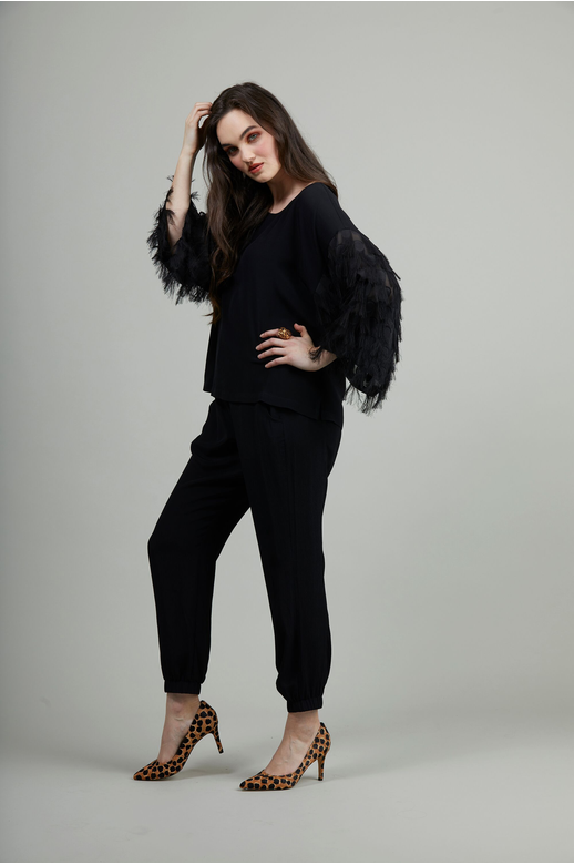 Siren Top Shaggy Sleeve