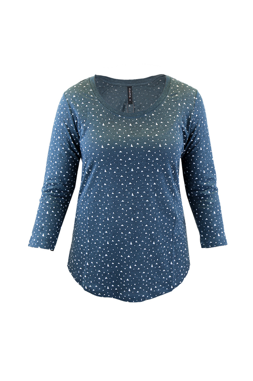 Memo Top T Scoop Neck Linen