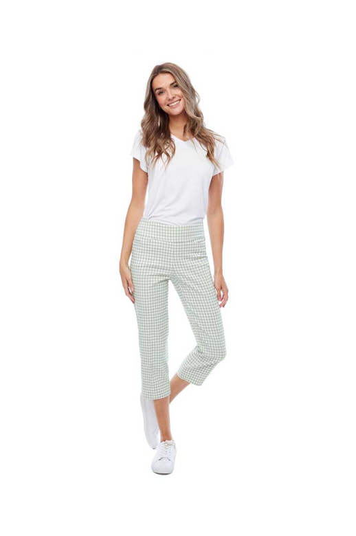 Up! Pant Gingham Cropped