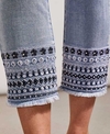 Tribal Jean Embelished Hem